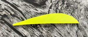 Speed Buckel Naturfeder 2,8" Neon Gelb